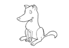 coloring-page dog