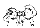 Coloring pages drinking