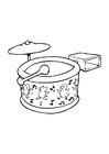 Coloring pages drum set