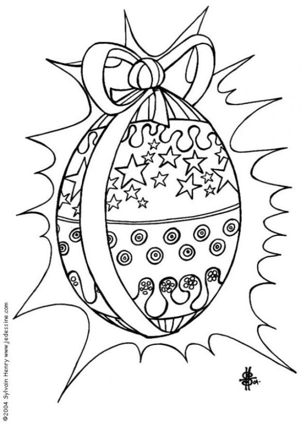 easter eggs colouring pages. Coloring page Easter egg