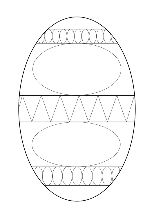 Coloring page easter egg