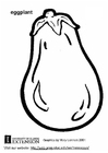 Coloring pages eggplant