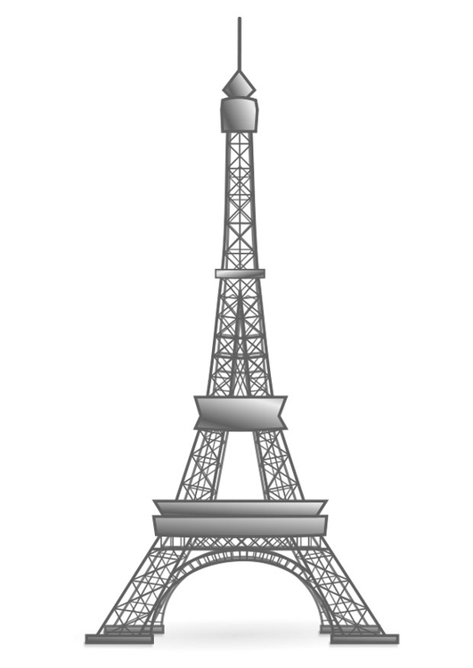 Coloring page Eiffel Tower - France