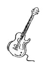 Coloring pages electric guitar