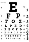 Coloring pages eye test