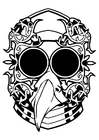 Coloring pages fantasy mask