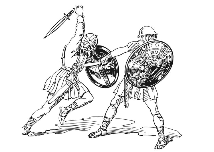 Coloring page Fight - img 13227.