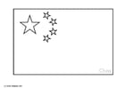 Coloring pages flag China
