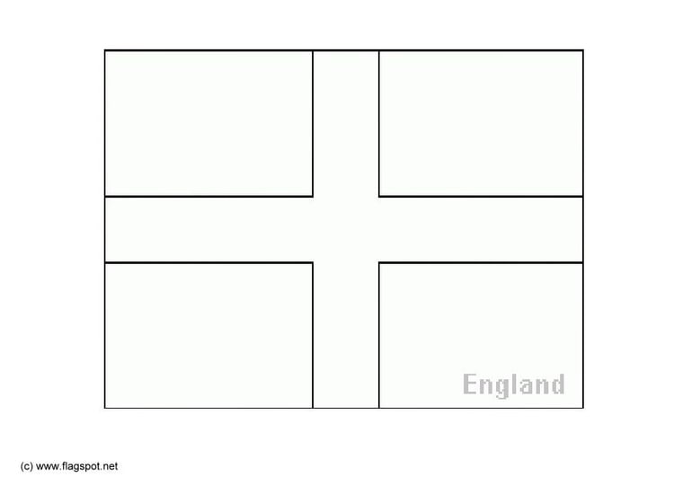 Coloring page flag England