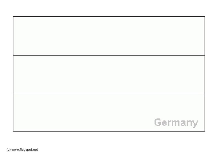 Coloring page flag Germany