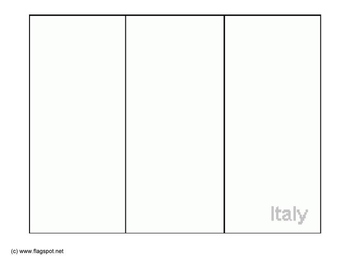 Coloring page Flag Italy