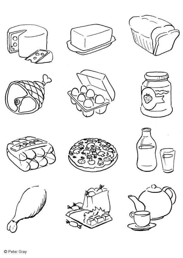 Food Pyramid Coloring Pages (Printable). Printable animal food chain
