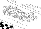 Coloring pages Formula 1 race car