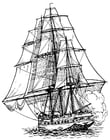 Coloring pages frigate