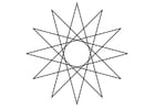 Coloring pages geometrical figure - star