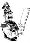 Coloring pages German soldier