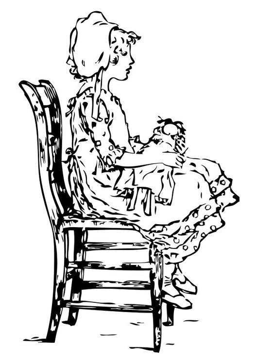girl on a chair