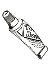 Coloring pages glue tube