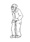 Coloring pages grandfather