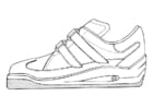 Coloring pages gym shoe