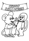 Coloring pages halloween party