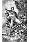 Hercules and the snake