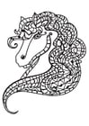 Coloring pages Horse head