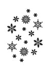 Coloring pages ice-crystals