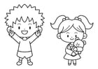 Coloring pages infant and toddler