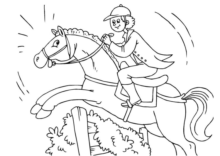 Coloring page jumping