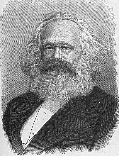 Coloring page Karl Marx