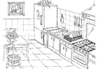 Coloring pages kitchen