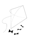 Coloring pages kite