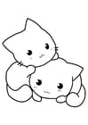 Coloring pages kittens