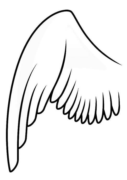 Coloring page left wing