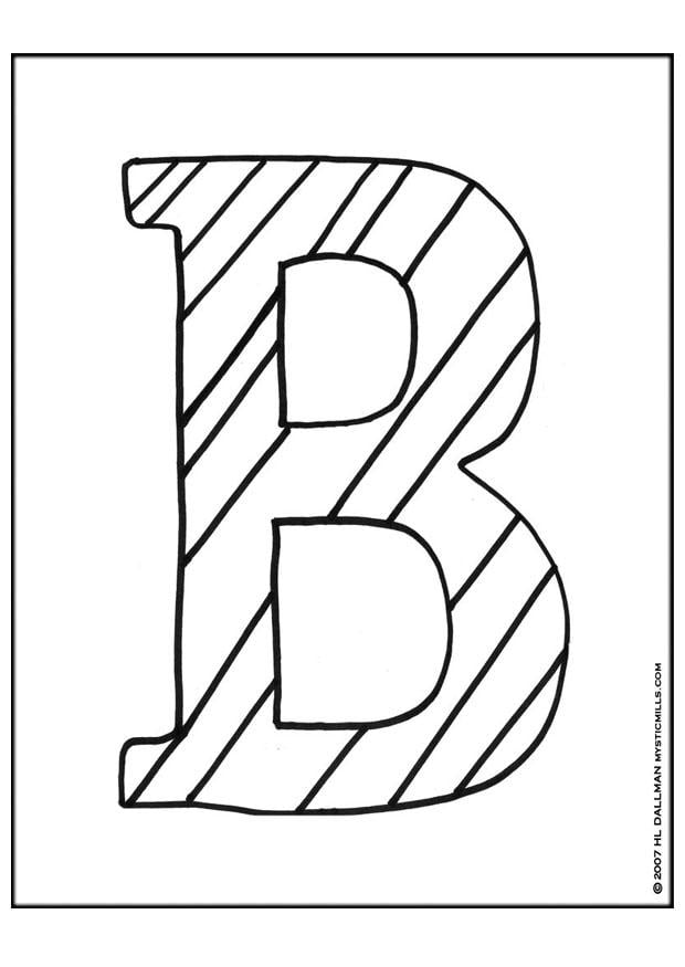 letter a coloring pictures. Coloring page Letter B