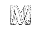Coloring pages m-moray