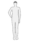 Coloring pages man front
