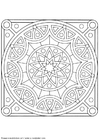 Coloring pages mandala-1502w
