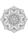 Coloring pages mandala flower