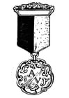 Coloring pages medal