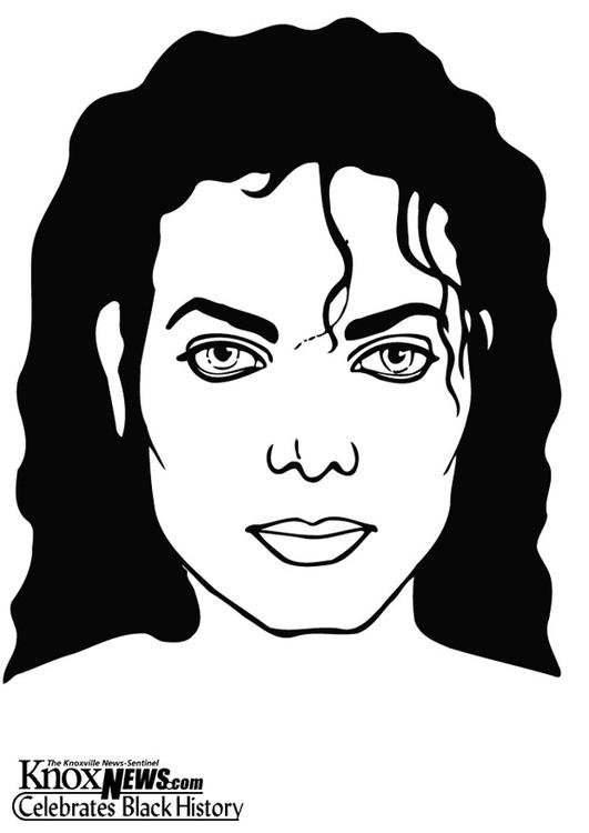 Coloring page Michael Jackson img 12877