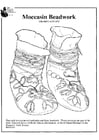 Coloring pages moccasin beadwork