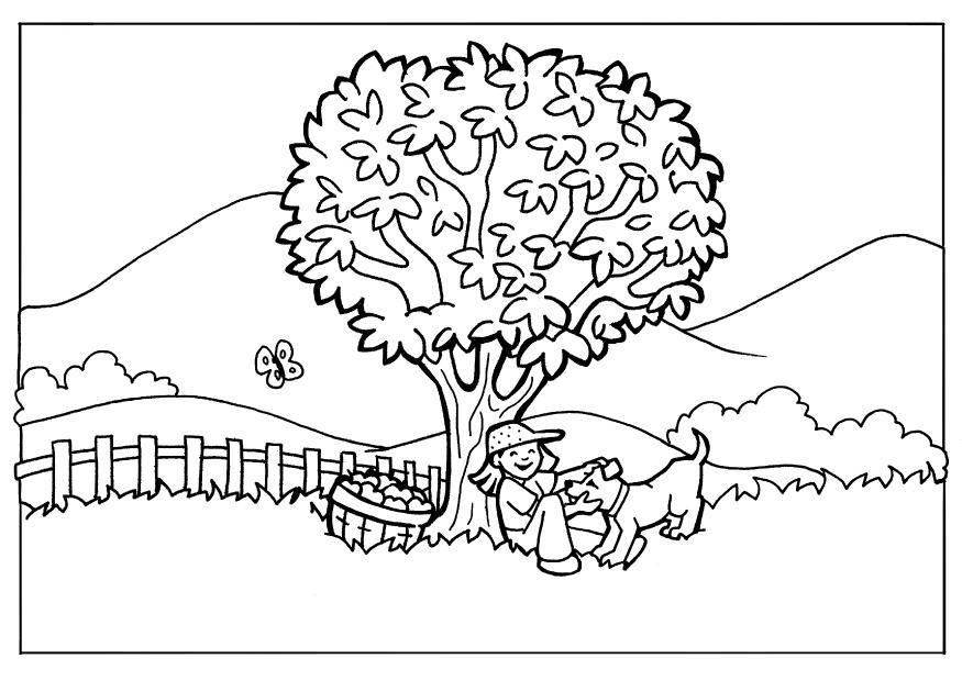 coloring pages nature. Coloring page nature |
