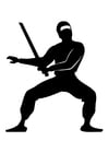 Coloring pages Ninja
