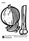 Coloring pages onion