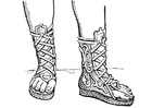 Coloring pages open boot - Greek and Romans