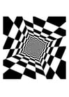 Coloring pages optical illusion