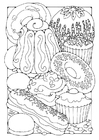 Coloring pages Pastry