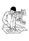 Coloring pages pharmacist